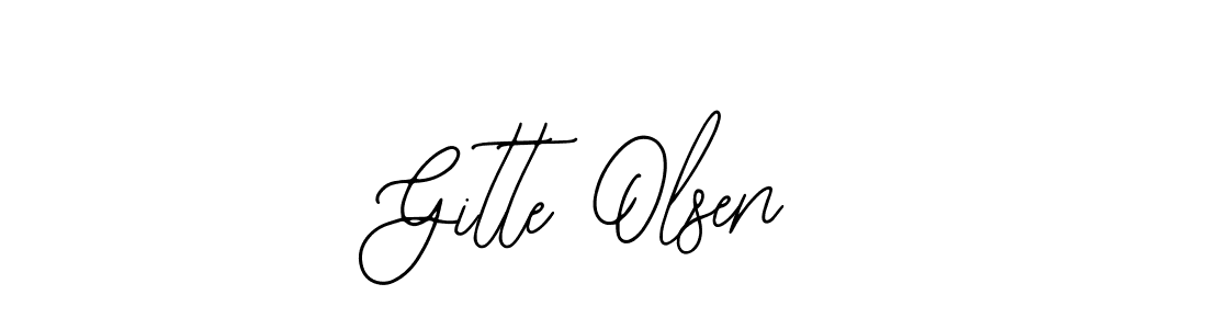Make a beautiful signature design for name Gitte Olsen. With this signature (Bearetta-2O07w) style, you can create a handwritten signature for free. Gitte Olsen signature style 12 images and pictures png
