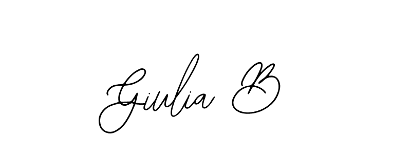 Design your own signature with our free online signature maker. With this signature software, you can create a handwritten (Bearetta-2O07w) signature for name Giulia B. Giulia B signature style 12 images and pictures png