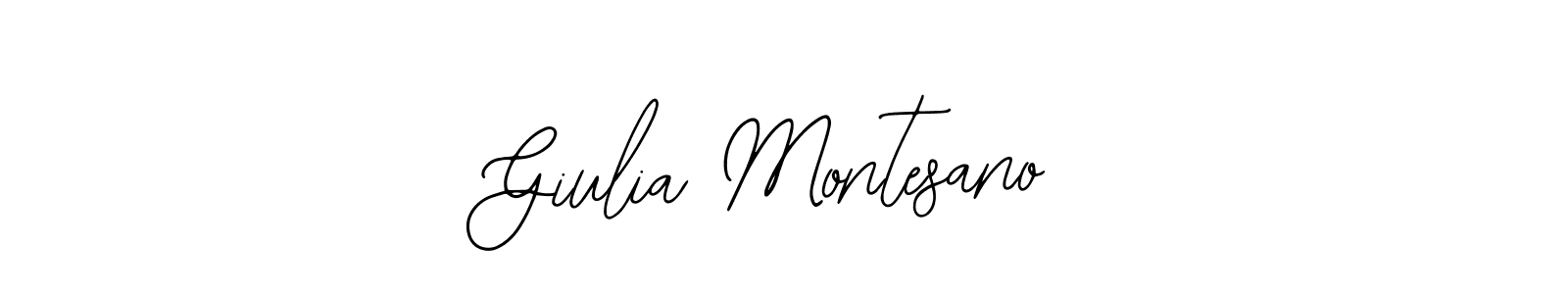 The best way (Bearetta-2O07w) to make a short signature is to pick only two or three words in your name. The name Giulia Montesano include a total of six letters. For converting this name. Giulia Montesano signature style 12 images and pictures png