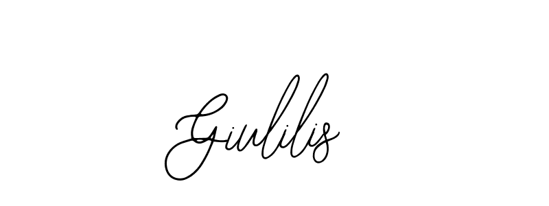 Use a signature maker to create a handwritten signature online. With this signature software, you can design (Bearetta-2O07w) your own signature for name Giulilis. Giulilis signature style 12 images and pictures png