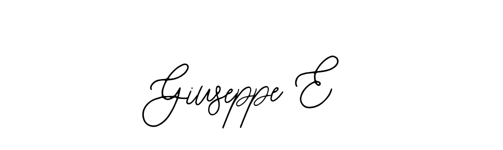 This is the best signature style for the Giuseppe E name. Also you like these signature font (Bearetta-2O07w). Mix name signature. Giuseppe E signature style 12 images and pictures png