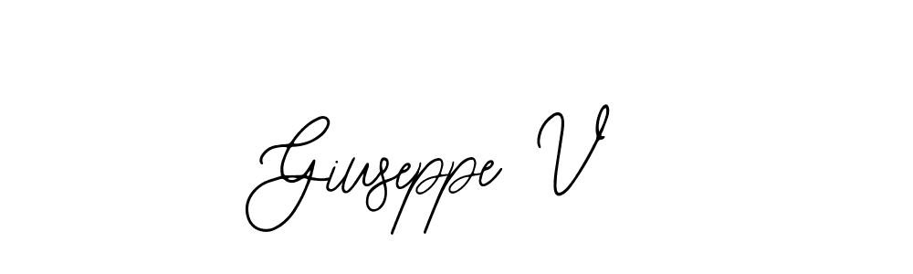 The best way (Bearetta-2O07w) to make a short signature is to pick only two or three words in your name. The name Giuseppe V include a total of six letters. For converting this name. Giuseppe V signature style 12 images and pictures png