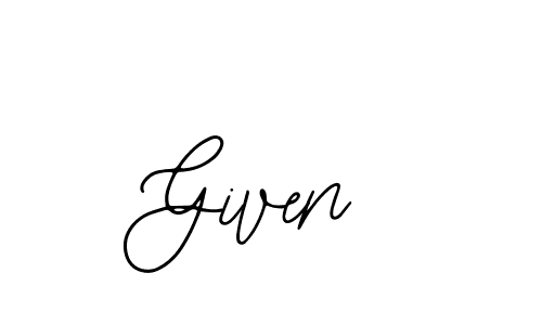 You should practise on your own different ways (Bearetta-2O07w) to write your name (Given) in signature. don't let someone else do it for you. Given signature style 12 images and pictures png