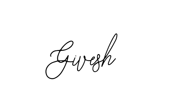 How to make Givesh signature? Bearetta-2O07w is a professional autograph style. Create handwritten signature for Givesh name. Givesh signature style 12 images and pictures png
