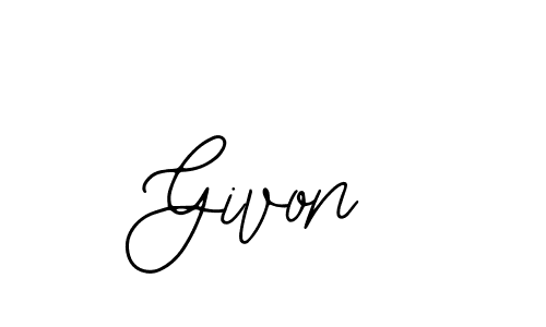 Use a signature maker to create a handwritten signature online. With this signature software, you can design (Bearetta-2O07w) your own signature for name Givon. Givon signature style 12 images and pictures png