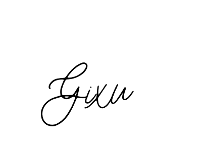 You should practise on your own different ways (Bearetta-2O07w) to write your name (Gixu) in signature. don't let someone else do it for you. Gixu signature style 12 images and pictures png
