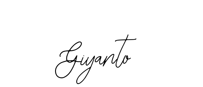 Create a beautiful signature design for name Giyanto. With this signature (Bearetta-2O07w) fonts, you can make a handwritten signature for free. Giyanto signature style 12 images and pictures png