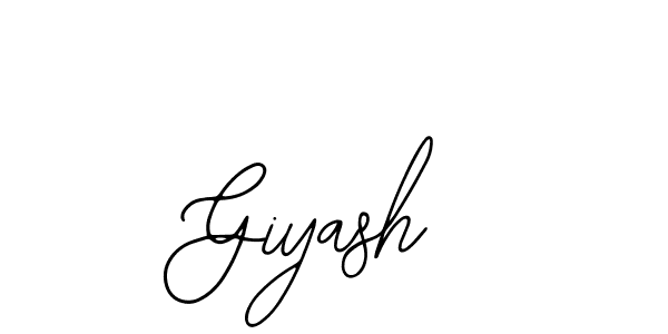 How to Draw Giyash signature style? Bearetta-2O07w is a latest design signature styles for name Giyash. Giyash signature style 12 images and pictures png