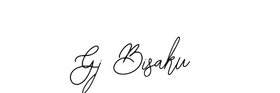 Use a signature maker to create a handwritten signature online. With this signature software, you can design (Bearetta-2O07w) your own signature for name Gj Bisaku. Gj Bisaku signature style 12 images and pictures png