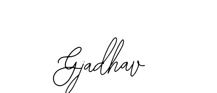 if you are searching for the best signature style for your name Gjadhav. so please give up your signature search. here we have designed multiple signature styles  using Bearetta-2O07w. Gjadhav signature style 12 images and pictures png