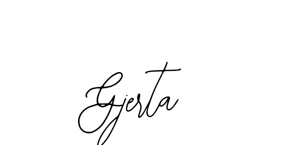 How to make Gjerta signature? Bearetta-2O07w is a professional autograph style. Create handwritten signature for Gjerta name. Gjerta signature style 12 images and pictures png