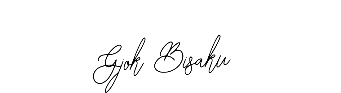 Also You can easily find your signature by using the search form. We will create Gjok Bisaku name handwritten signature images for you free of cost using Bearetta-2O07w sign style. Gjok Bisaku signature style 12 images and pictures png