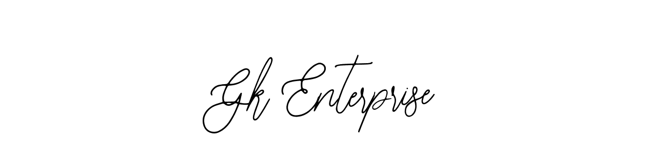 The best way (Bearetta-2O07w) to make a short signature is to pick only two or three words in your name. The name Gk Enterprise include a total of six letters. For converting this name. Gk Enterprise signature style 12 images and pictures png