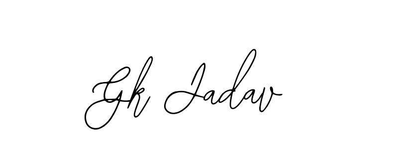 How to make Gk Jadav signature? Bearetta-2O07w is a professional autograph style. Create handwritten signature for Gk Jadav name. Gk Jadav signature style 12 images and pictures png