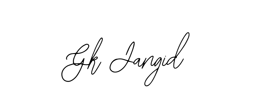 How to make Gk Jangid signature? Bearetta-2O07w is a professional autograph style. Create handwritten signature for Gk Jangid name. Gk Jangid signature style 12 images and pictures png