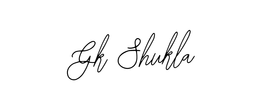 How to make Gk Shukla signature? Bearetta-2O07w is a professional autograph style. Create handwritten signature for Gk Shukla name. Gk Shukla signature style 12 images and pictures png