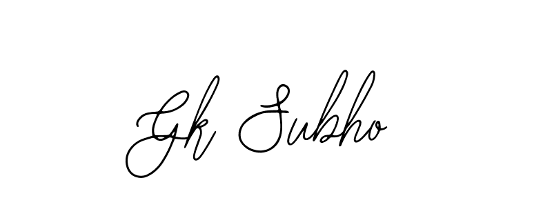 It looks lik you need a new signature style for name Gk Subho. Design unique handwritten (Bearetta-2O07w) signature with our free signature maker in just a few clicks. Gk Subho signature style 12 images and pictures png