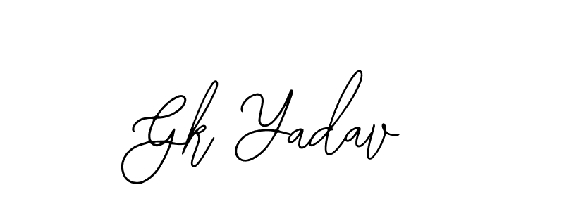Make a beautiful signature design for name Gk Yadav. Use this online signature maker to create a handwritten signature for free. Gk Yadav signature style 12 images and pictures png