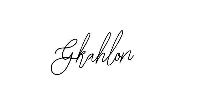 It looks lik you need a new signature style for name Gkahlon. Design unique handwritten (Bearetta-2O07w) signature with our free signature maker in just a few clicks. Gkahlon signature style 12 images and pictures png