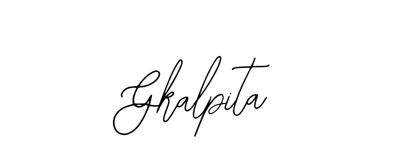 Create a beautiful signature design for name Gkalpita. With this signature (Bearetta-2O07w) fonts, you can make a handwritten signature for free. Gkalpita signature style 12 images and pictures png