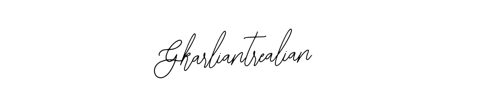 How to make Gkarliantrealian signature? Bearetta-2O07w is a professional autograph style. Create handwritten signature for Gkarliantrealian name. Gkarliantrealian signature style 12 images and pictures png