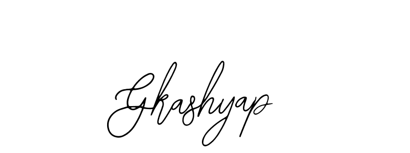 How to make Gkashyap signature? Bearetta-2O07w is a professional autograph style. Create handwritten signature for Gkashyap name. Gkashyap signature style 12 images and pictures png