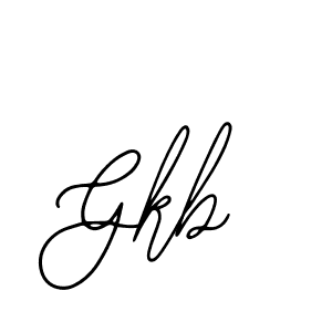 Bearetta-2O07w is a professional signature style that is perfect for those who want to add a touch of class to their signature. It is also a great choice for those who want to make their signature more unique. Get Gkb name to fancy signature for free. Gkb signature style 12 images and pictures png