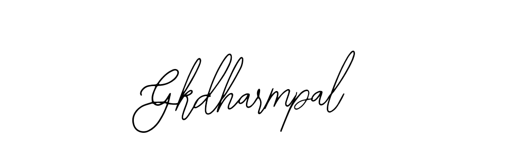Bearetta-2O07w is a professional signature style that is perfect for those who want to add a touch of class to their signature. It is also a great choice for those who want to make their signature more unique. Get Gkdharmpal name to fancy signature for free. Gkdharmpal signature style 12 images and pictures png