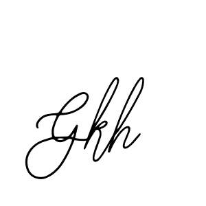 You should practise on your own different ways (Bearetta-2O07w) to write your name (Gkh) in signature. don't let someone else do it for you. Gkh signature style 12 images and pictures png
