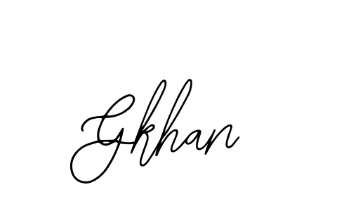 How to make Gkhan signature? Bearetta-2O07w is a professional autograph style. Create handwritten signature for Gkhan name. Gkhan signature style 12 images and pictures png