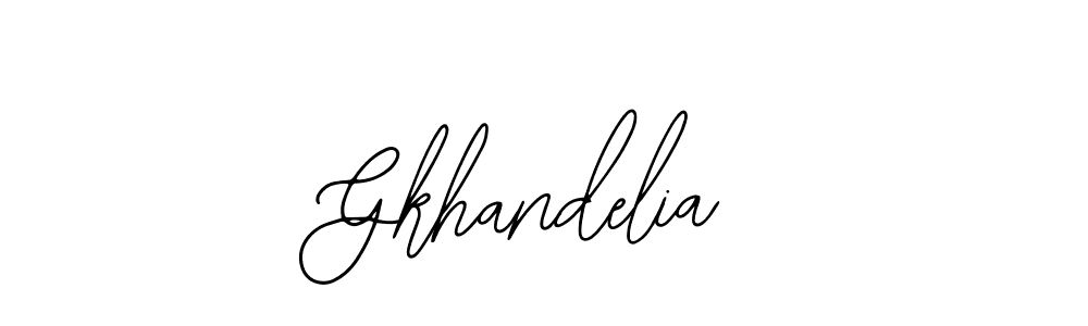 Make a beautiful signature design for name Gkhandelia. With this signature (Bearetta-2O07w) style, you can create a handwritten signature for free. Gkhandelia signature style 12 images and pictures png