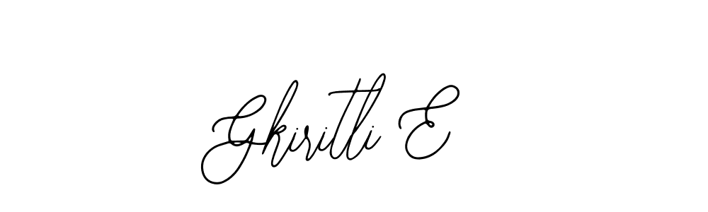 How to Draw Gkiritli E signature style? Bearetta-2O07w is a latest design signature styles for name Gkiritli E. Gkiritli E signature style 12 images and pictures png