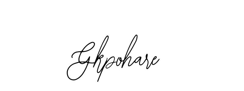 Also we have Gkpohare name is the best signature style. Create professional handwritten signature collection using Bearetta-2O07w autograph style. Gkpohare signature style 12 images and pictures png