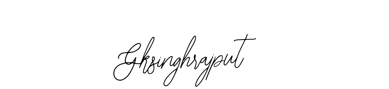 How to make Gksinghrajput name signature. Use Bearetta-2O07w style for creating short signs online. This is the latest handwritten sign. Gksinghrajput signature style 12 images and pictures png