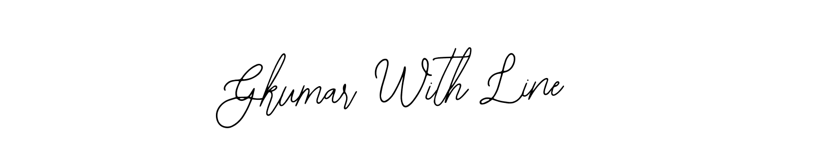 It looks lik you need a new signature style for name Gkumar With Line. Design unique handwritten (Bearetta-2O07w) signature with our free signature maker in just a few clicks. Gkumar With Line signature style 12 images and pictures png