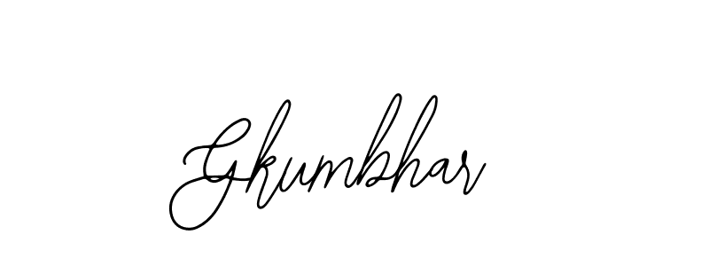 Also we have Gkumbhar name is the best signature style. Create professional handwritten signature collection using Bearetta-2O07w autograph style. Gkumbhar signature style 12 images and pictures png