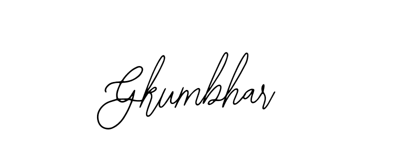 Use a signature maker to create a handwritten signature online. With this signature software, you can design (Bearetta-2O07w) your own signature for name Gkumbhar. Gkumbhar signature style 12 images and pictures png