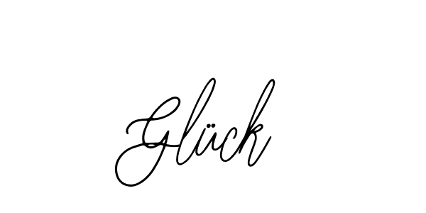 How to make Glück signature? Bearetta-2O07w is a professional autograph style. Create handwritten signature for Glück name. Glück signature style 12 images and pictures png