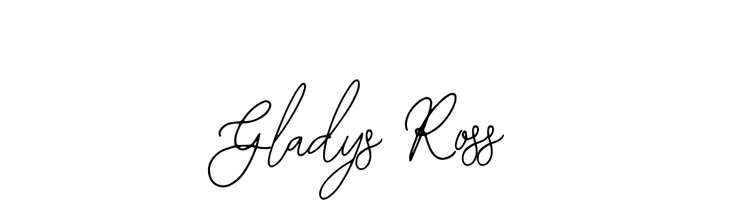 Similarly Bearetta-2O07w is the best handwritten signature design. Signature creator online .You can use it as an online autograph creator for name Gladys Ross. Gladys Ross signature style 12 images and pictures png