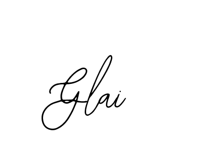 You should practise on your own different ways (Bearetta-2O07w) to write your name (Glai) in signature. don't let someone else do it for you. Glai signature style 12 images and pictures png