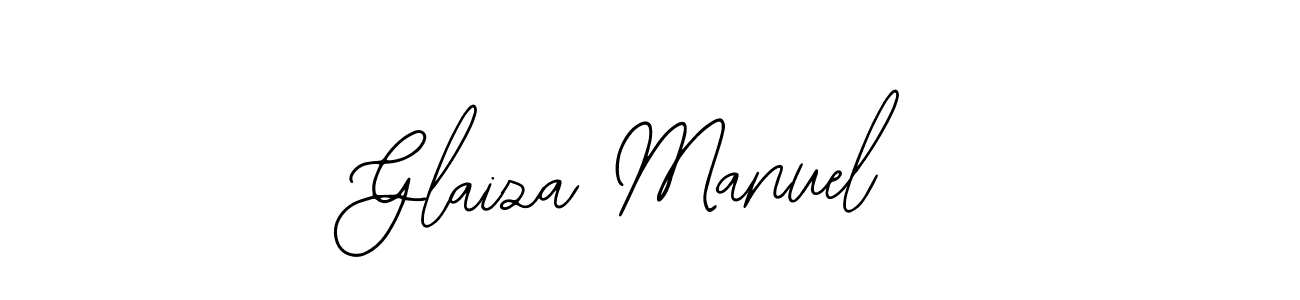 Use a signature maker to create a handwritten signature online. With this signature software, you can design (Bearetta-2O07w) your own signature for name Glaiza Manuel. Glaiza Manuel signature style 12 images and pictures png