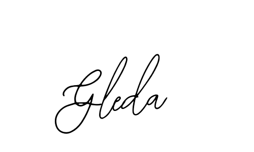 Design your own signature with our free online signature maker. With this signature software, you can create a handwritten (Bearetta-2O07w) signature for name Gleda. Gleda signature style 12 images and pictures png