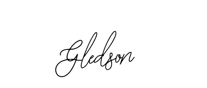 The best way (Bearetta-2O07w) to make a short signature is to pick only two or three words in your name. The name Gledson include a total of six letters. For converting this name. Gledson signature style 12 images and pictures png