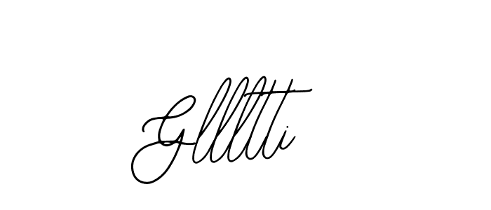 Similarly Bearetta-2O07w is the best handwritten signature design. Signature creator online .You can use it as an online autograph creator for name Gllltti. Gllltti signature style 12 images and pictures png