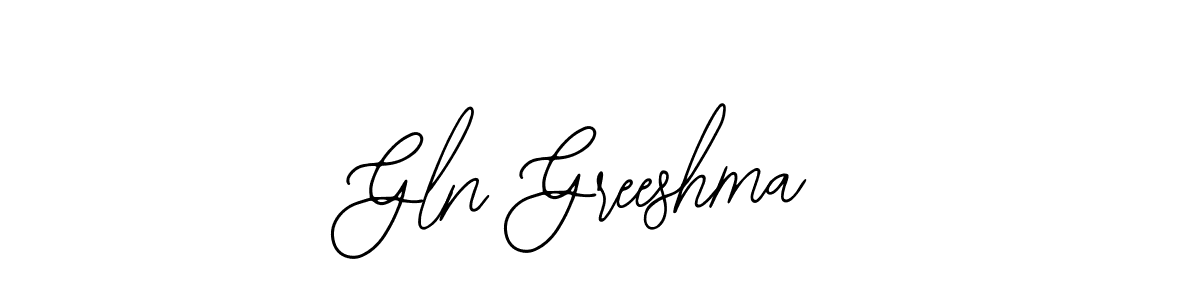 Similarly Bearetta-2O07w is the best handwritten signature design. Signature creator online .You can use it as an online autograph creator for name Gln Greeshma. Gln Greeshma signature style 12 images and pictures png