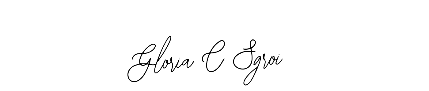 Gloria C Sgroi stylish signature style. Best Handwritten Sign (Bearetta-2O07w) for my name. Handwritten Signature Collection Ideas for my name Gloria C Sgroi. Gloria C Sgroi signature style 12 images and pictures png