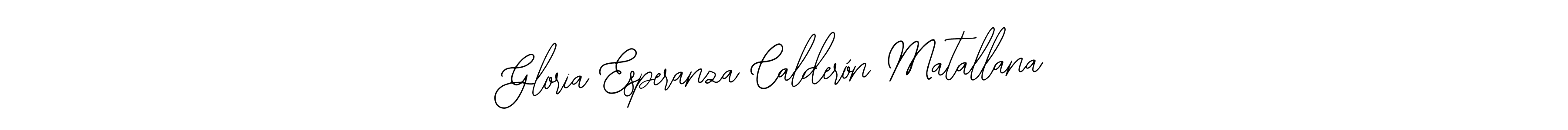 Design your own signature with our free online signature maker. With this signature software, you can create a handwritten (Bearetta-2O07w) signature for name Gloria Esperanza Calderón Matallana. Gloria Esperanza Calderón Matallana signature style 12 images and pictures png