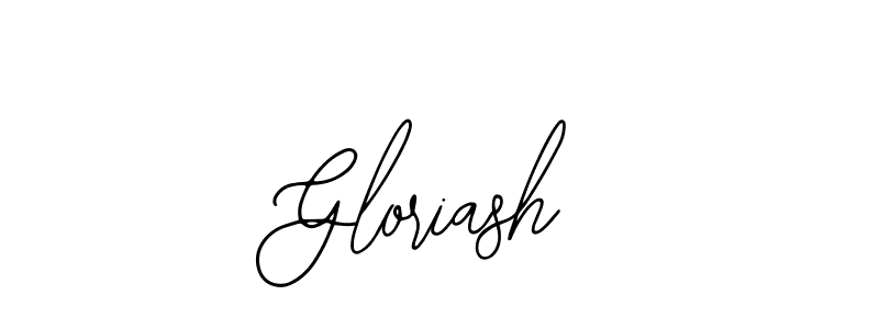 How to make Gloriash name signature. Use Bearetta-2O07w style for creating short signs online. This is the latest handwritten sign. Gloriash signature style 12 images and pictures png