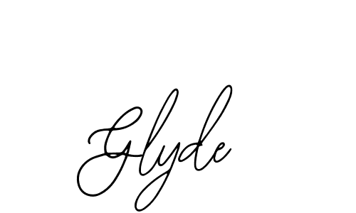 How to make Glyde name signature. Use Bearetta-2O07w style for creating short signs online. This is the latest handwritten sign. Glyde signature style 12 images and pictures png