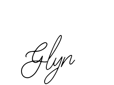 Make a beautiful signature design for name Glyn. With this signature (Bearetta-2O07w) style, you can create a handwritten signature for free. Glyn signature style 12 images and pictures png